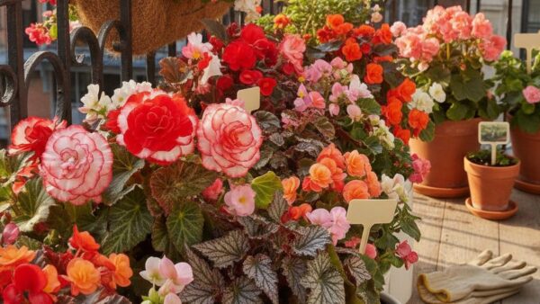 Begonie na balkon - pielęgnacja begonii semperflorens i zwisających w skrzynkach